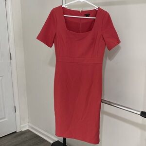 Ann Taylor Vibrant Red Dress